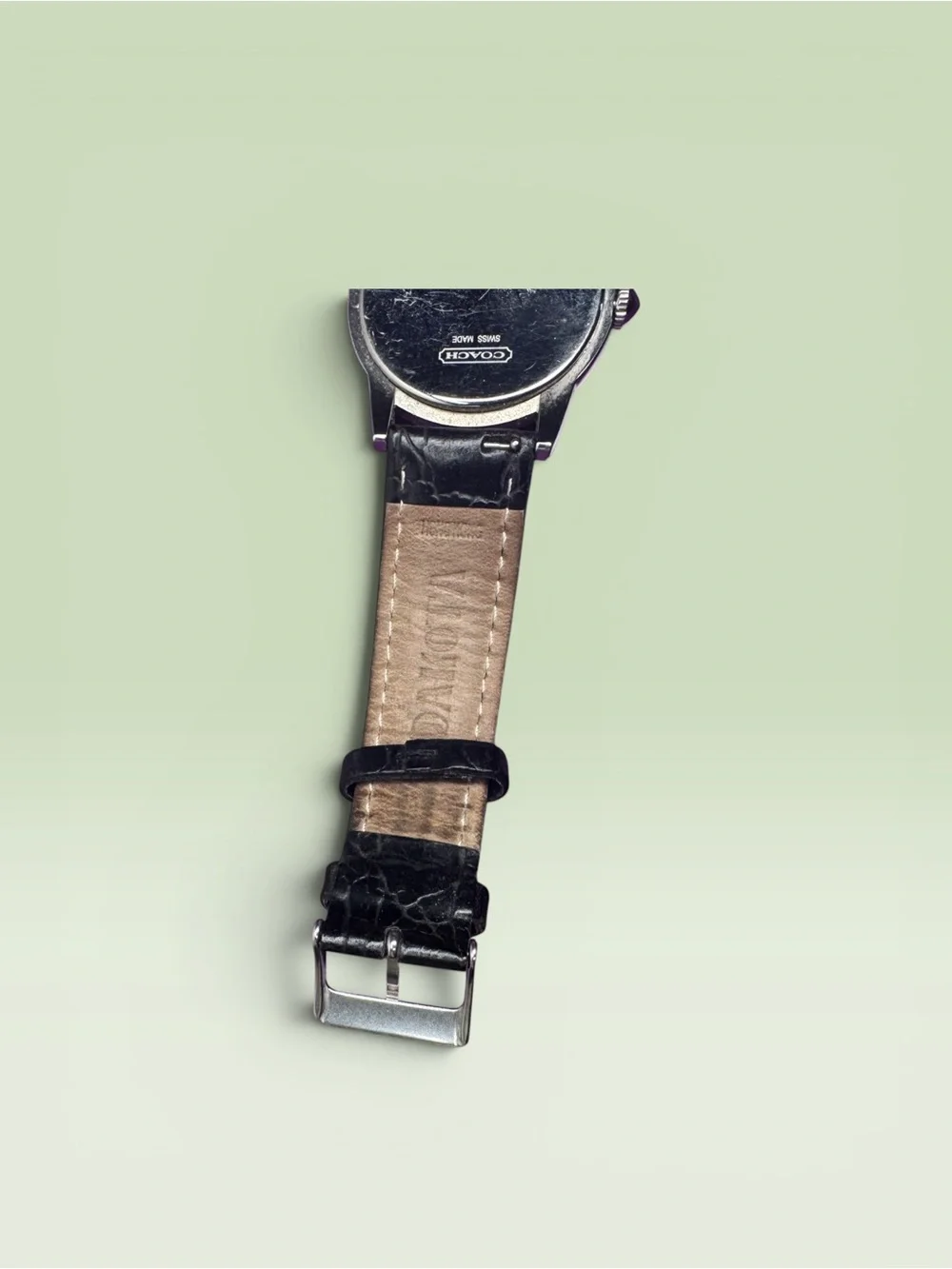 Coach Carlyle Croc Embossed Watch